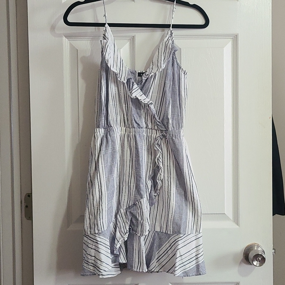 Medium blue stripped dress